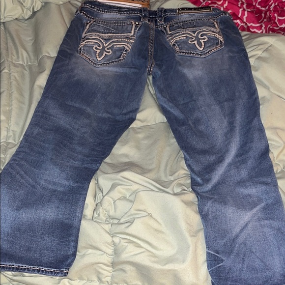 Rock Revival Dark Blue Capri Jeans - Picture 7 of 16